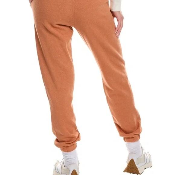 DONNI. Vintage Henley Fleece Jogger Sweatpants Juniper Orange M Quiet Luxury - Picture 3 of 8